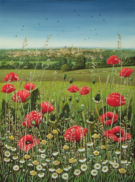Oxford / Poppies de Frances Broomfield