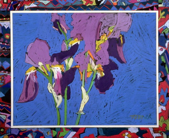 Flag Irises de  Frances  Treanor