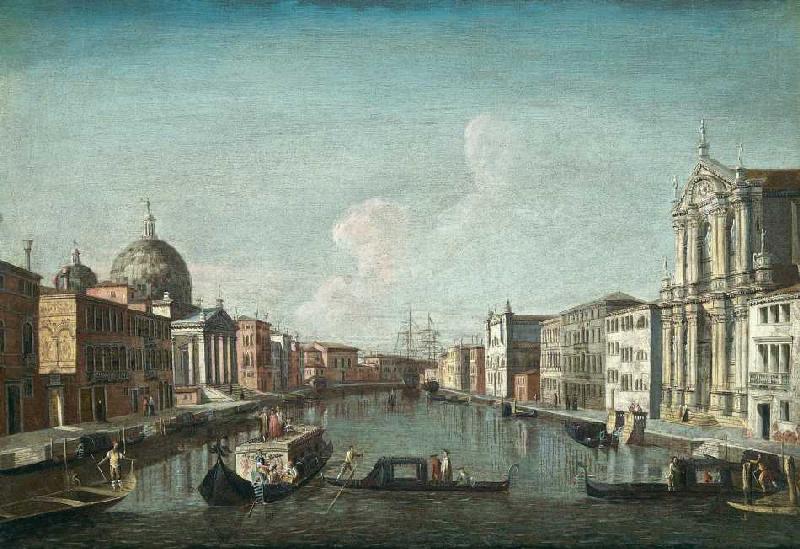 Venedig, der Canale Grande gegen Santa Chiara. de Francesco Albotto