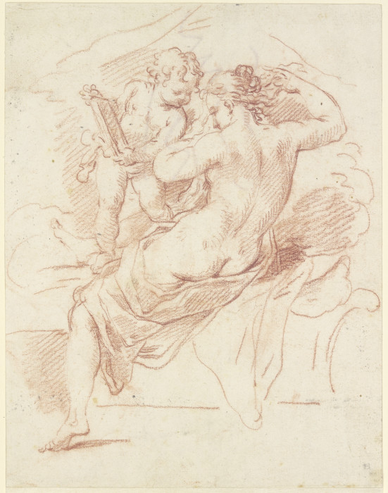 Toilette der Venus, Amor als Spiegelhalter de Francesco Bartolozzi