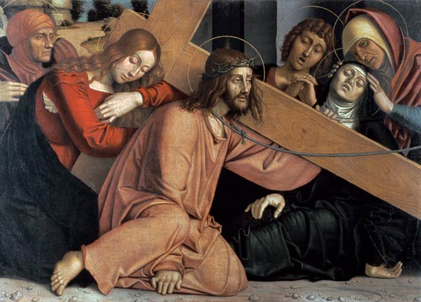 Christ Falls under the Cross de Francesco Bonsignori