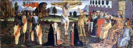 The Crucifixion, predella panel from the Tabernacle of the Sacraments de Francesco Botticini