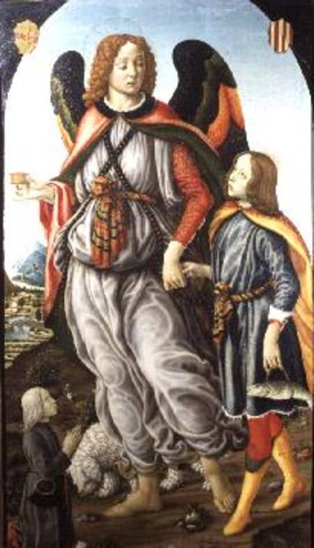 Tobias and the Archangel Raphael de Francesco Botticini