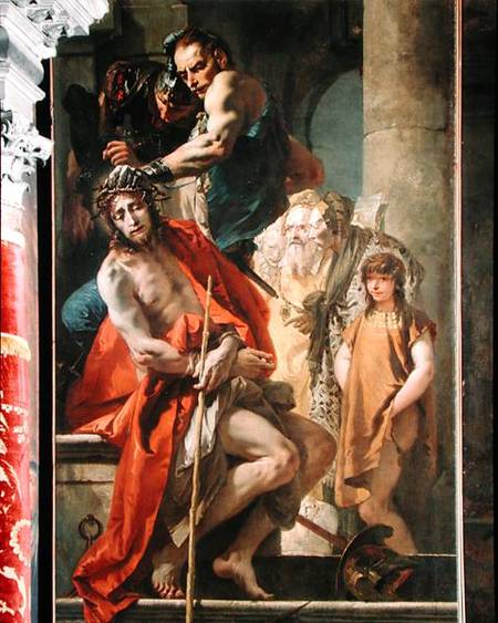 The Crowning with Thorns  (detail) de Francesco da Ponte