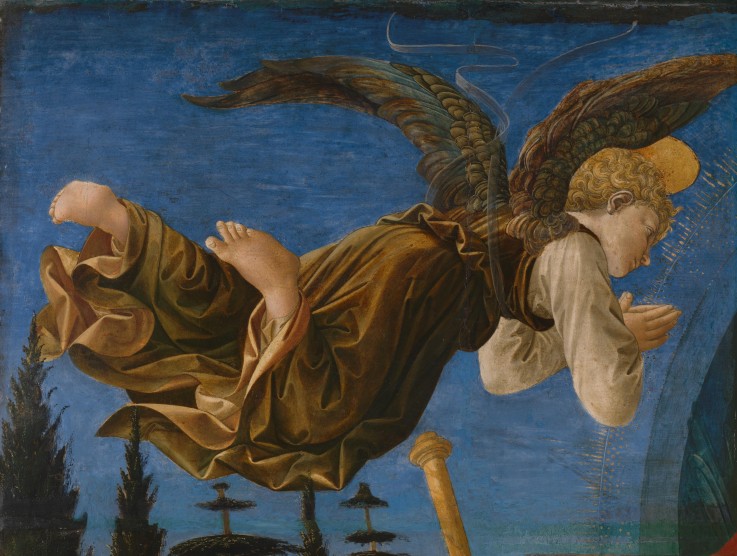 Angel (Panel of the Pistoia Santa Trinità Altarpiece) de Francesco di Stefano Pesellino