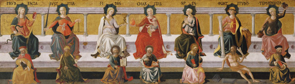 The Seven Virtues de Francesco di Stefano Pesellino