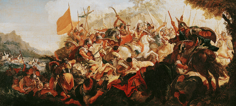 The Battle of the Granicus in May 334 BC de Francesco Fontebasso