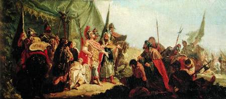 Alexander the Great (356-23 BC) and Porus de Francesco Fontebasso