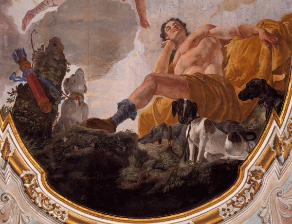 F.Fontebasso / Diana & Endymion, Detail de Francesco Fontebasso