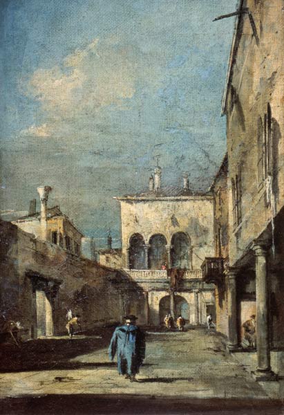 Szene in Venedig de Francesco Guardi
