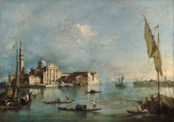 View of the San Giorgio Maggiore Island de Francesco Guardi