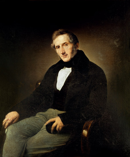 Portrait of Alessandro Manzoni (1785-1873) de Francesco Hayez