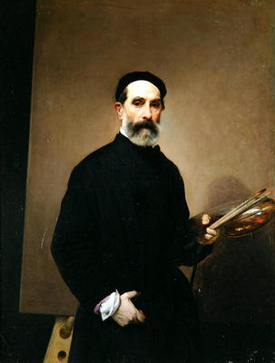 Self Portrait (oil on canvas) de Francesco Hayez