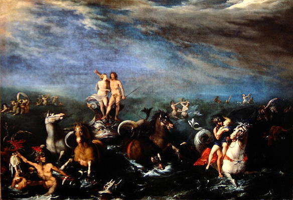 Triumph of Neptune (oil on canvas) de Francesco Napoletano