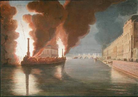Fireworks on the Seine de Francesco Piranesi