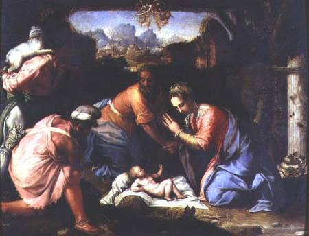 Adoration of the Shepherds de Francesco Salviati