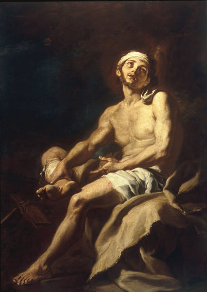 F.Solimena / Poor Lazarus / Paint./ 1700 de Francesco Solimena