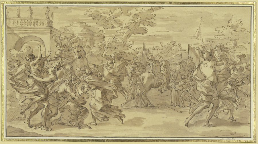 Abduction of the Sabine women de Francesco Solimena