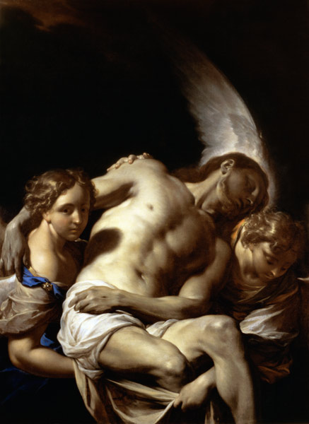 Cristo sostenido por ángeles  de Francesco Trevisani