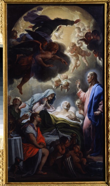 Joseph's death de Francesco Trevisani