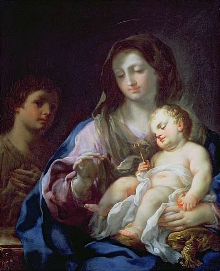 Madonna and Child with St. John the Baptist de Francesco Trevisani