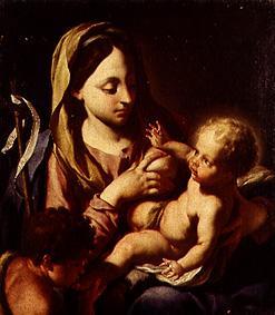 Madonna with the Christuskind and the Johannesknab de Francesco Trevisani