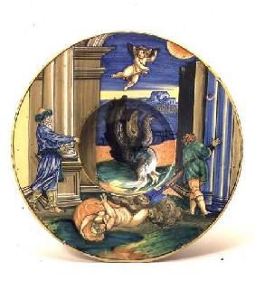 Plate, depicting the Vestal Virgin Leucothea
