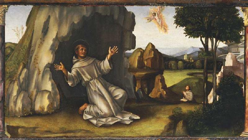 St. Franz of Assisi gets the stigmata de Francia, (eigentl. Francesco Raibolini)