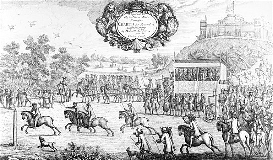 The Last Horse Race run before Charles the Second of Blessed Memory Dorsett Ferry, near Windsor Cast de Francis Barlow