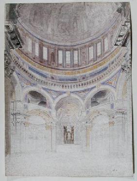 Early study for the proposed decoration of St. Paul's Cathedral