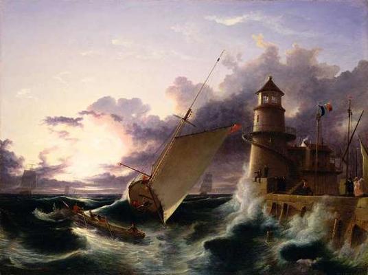 Shipwreck (oil on canvas) de Francis Danby