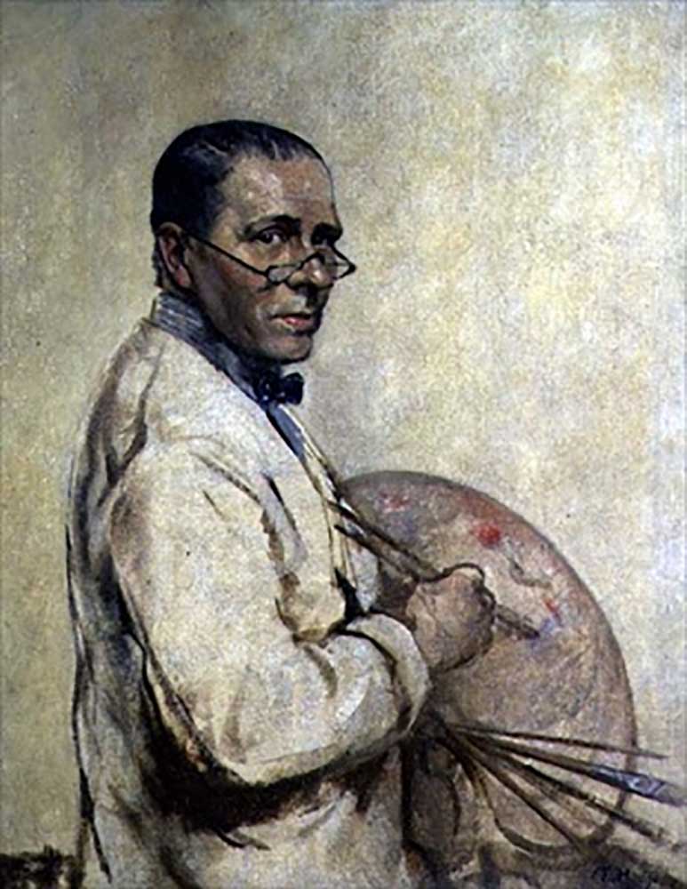 Portrait of the Artist Sir William Orpen (1878-1931) c.1932 de Francis Edwin Hodge