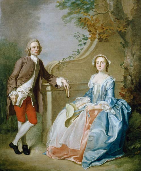 Portrait of a Gentleman and his Wife de Francis Hayman