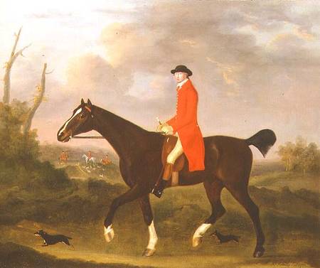 A Gentleman on his Hunter riding to Hounds de Francis Sartorius