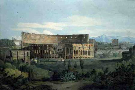 The Colosseum from the Caelian Hills, 1799 (pen de Francis Towne