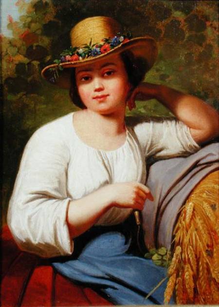 Portrait of a country girl de Francis Wheatley
