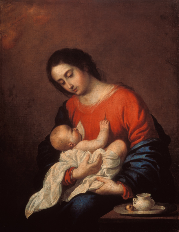 Maria mit dem Kind de Francisco de Zurbarán (y Salazar)