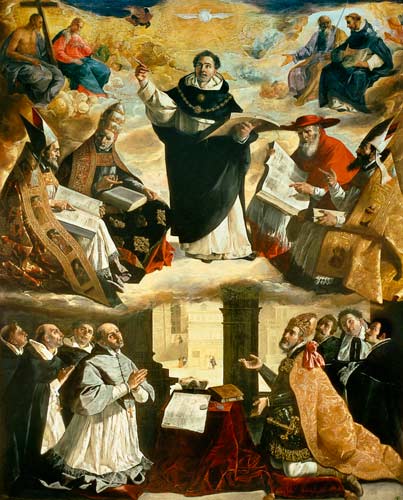 The Apotheosis of St. Thomas Aquinas de Francisco de Zurbarán (y Salazar)
