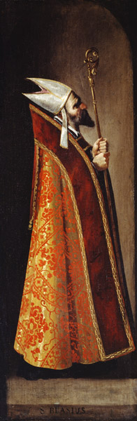 F.de Zurbaran / St. Blaise de Francisco de Zurbarán (y Salazar)