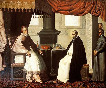 St. Bruno (1030-1101) and Pope Urban II (c.1035-99) de Francisco de Zurbarán (y Salazar)