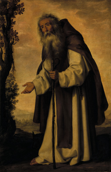 F.de Zurbarán, St. Anthony Abbas de Francisco de Zurbarán (y Salazar)