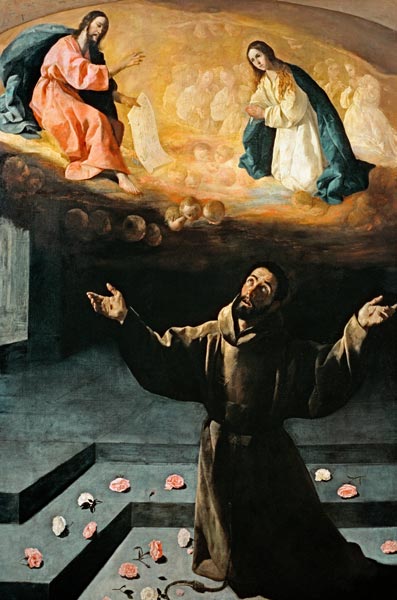 Zurbaran / St. Francis in Portiuncula de Francisco de Zurbarán (y Salazar)