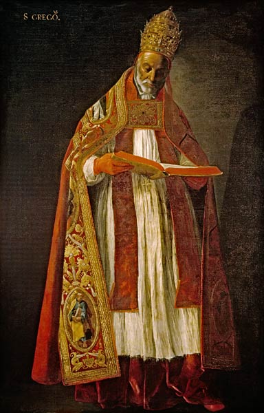 Gregory the Great / Paint. by Zurbarán de Francisco de Zurbarán (y Salazar)