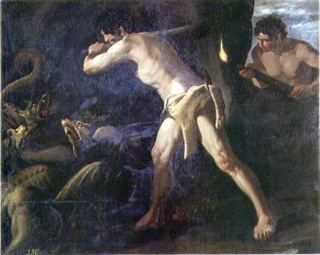 Hercules Fighting with the Lernaean Hydra de Francisco de Zurbarán (y Salazar)