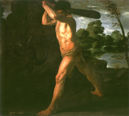 Hercules and the Cretan bull de Francisco de Zurbarán (y Salazar)