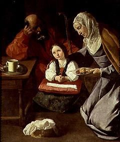 Maria, Joseph and the Jesusknabe de Francisco de Zurbarán (y Salazar)