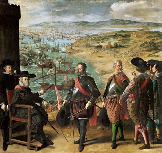 The Defence of Cadiz against the English de Francisco de Zurbarán (y Salazar)