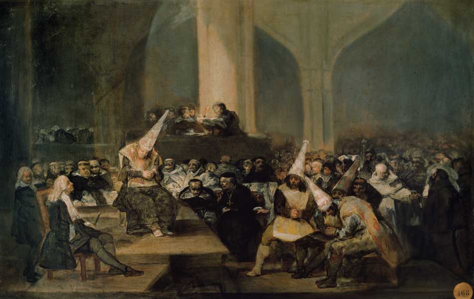 Meeting of the Inquisitionsgerichtes. de Francisco José de Goya