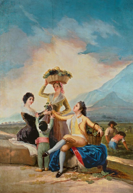 Autumn, or The Grape Harvest de Francisco José de Goya