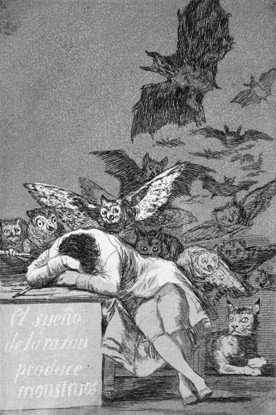 El sueño de la razón genera monstruos de Francisco José de Goya